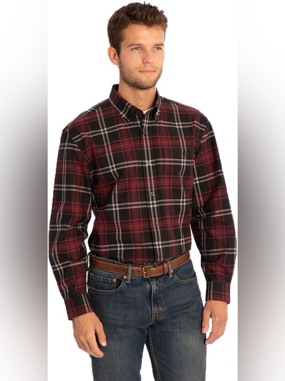 Orvis Men's Plaid Buttondown Long Sleeve Shirt